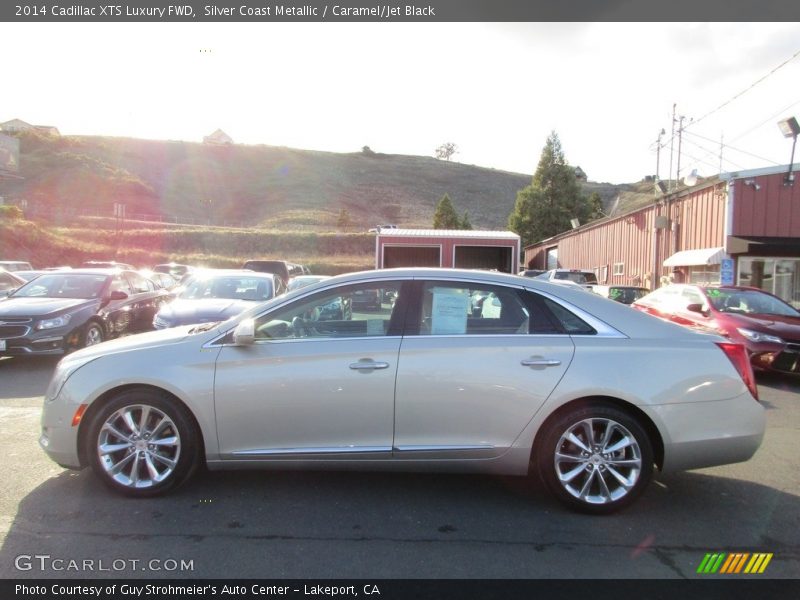 Silver Coast Metallic / Caramel/Jet Black 2014 Cadillac XTS Luxury FWD