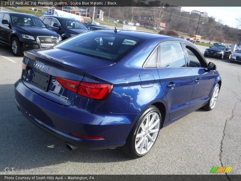 Scuba Blue Metallic / Black 2016 Audi A3 2.0 Premium quattro
