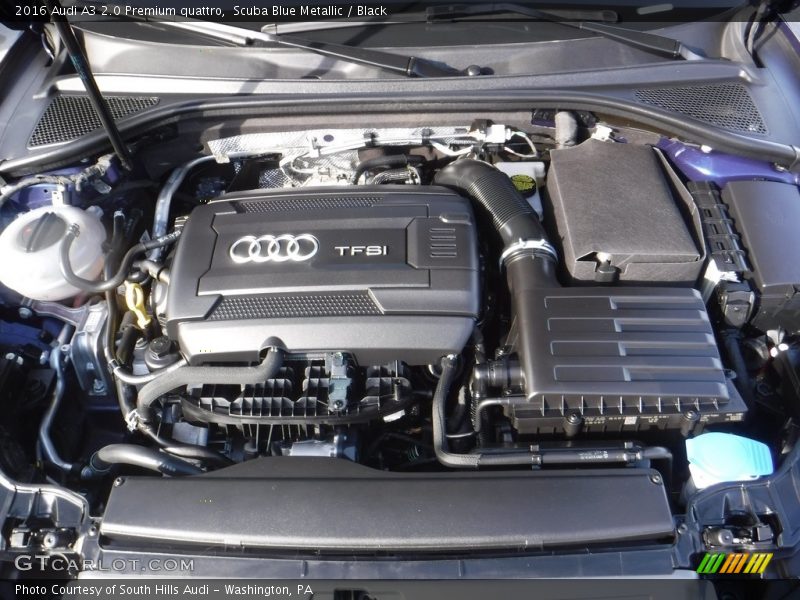 Scuba Blue Metallic / Black 2016 Audi A3 2.0 Premium quattro