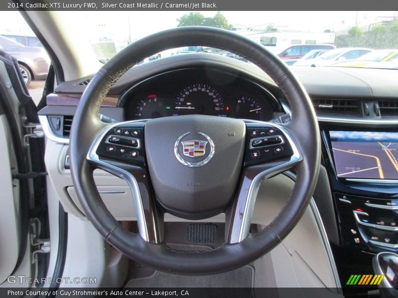 Silver Coast Metallic / Caramel/Jet Black 2014 Cadillac XTS Luxury FWD