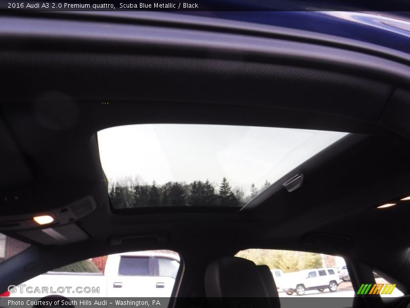 Scuba Blue Metallic / Black 2016 Audi A3 2.0 Premium quattro