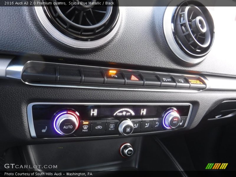 Scuba Blue Metallic / Black 2016 Audi A3 2.0 Premium quattro
