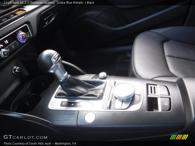 Scuba Blue Metallic / Black 2016 Audi A3 2.0 Premium quattro