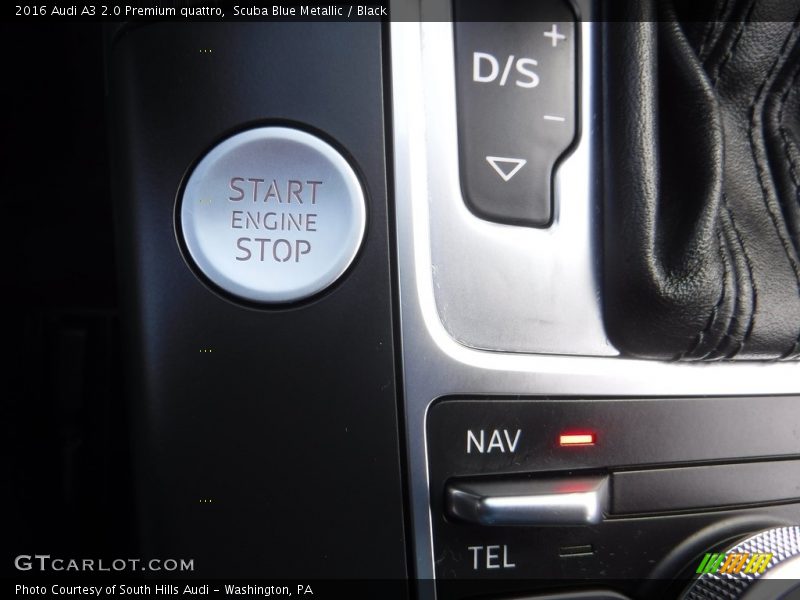 Scuba Blue Metallic / Black 2016 Audi A3 2.0 Premium quattro