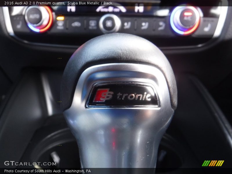 Scuba Blue Metallic / Black 2016 Audi A3 2.0 Premium quattro