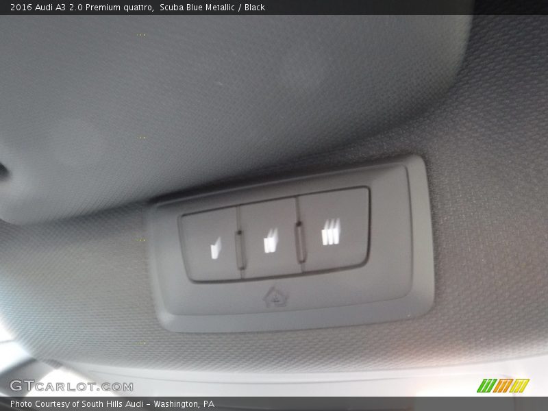 Scuba Blue Metallic / Black 2016 Audi A3 2.0 Premium quattro