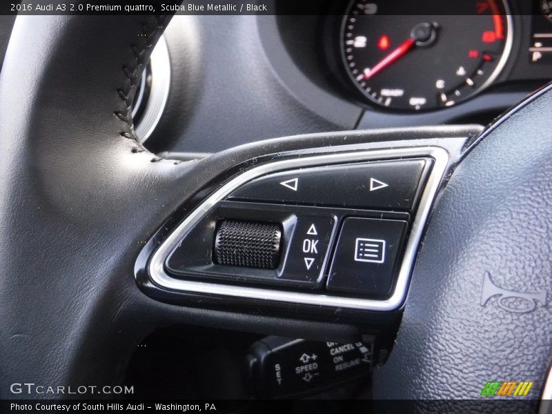 Scuba Blue Metallic / Black 2016 Audi A3 2.0 Premium quattro