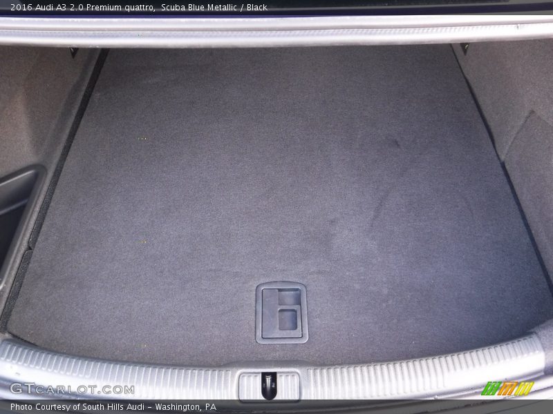 Scuba Blue Metallic / Black 2016 Audi A3 2.0 Premium quattro