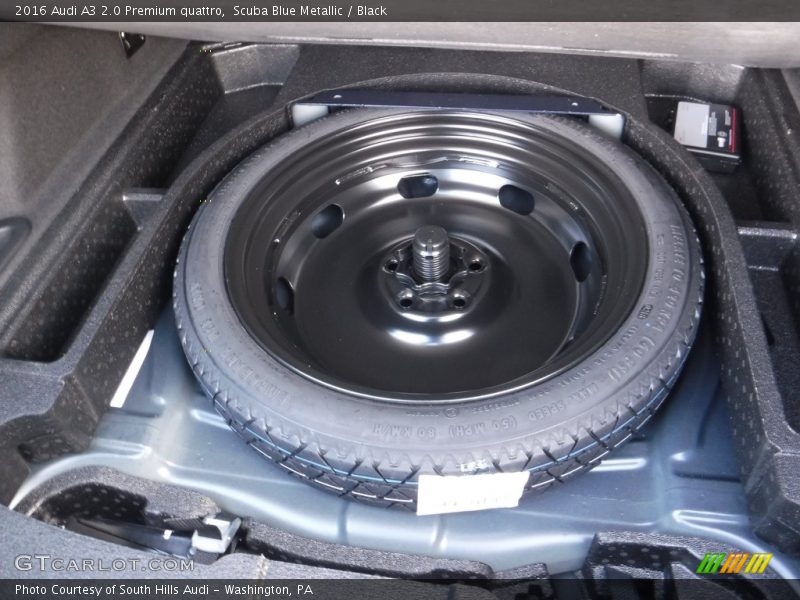 Scuba Blue Metallic / Black 2016 Audi A3 2.0 Premium quattro