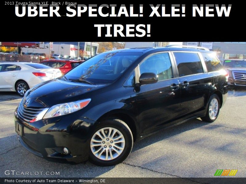 Black / Bisque 2013 Toyota Sienna XLE