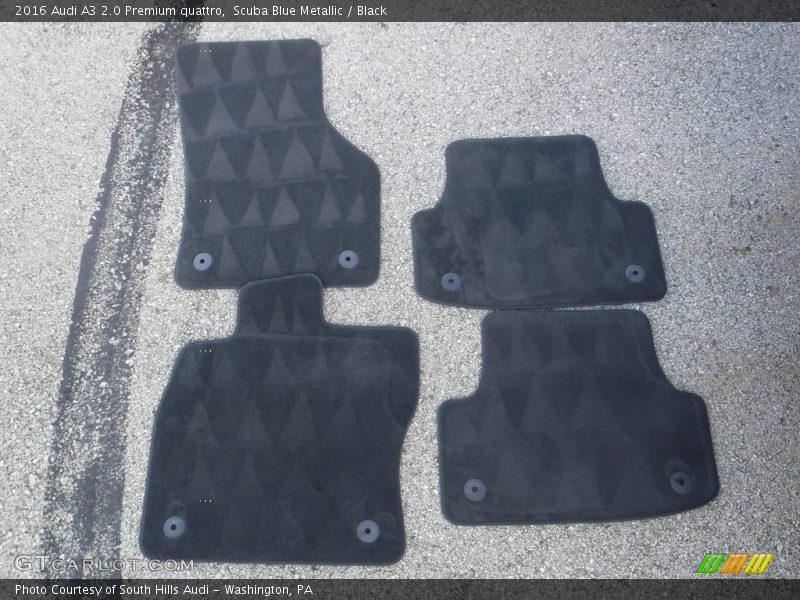 Scuba Blue Metallic / Black 2016 Audi A3 2.0 Premium quattro