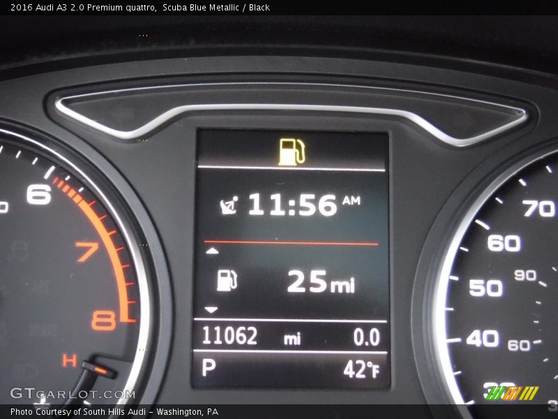 Scuba Blue Metallic / Black 2016 Audi A3 2.0 Premium quattro