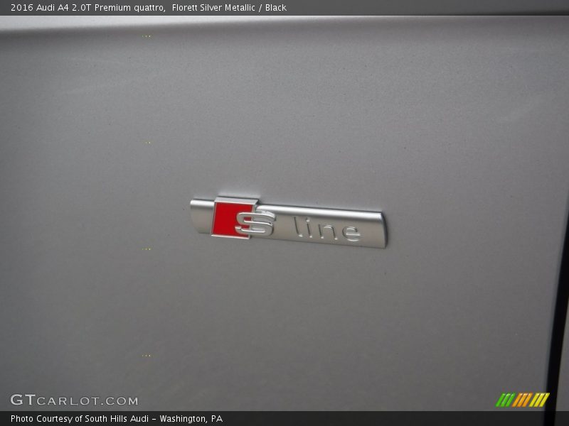 Florett Silver Metallic / Black 2016 Audi A4 2.0T Premium quattro