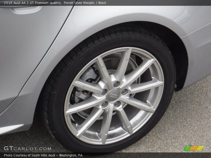Florett Silver Metallic / Black 2016 Audi A4 2.0T Premium quattro