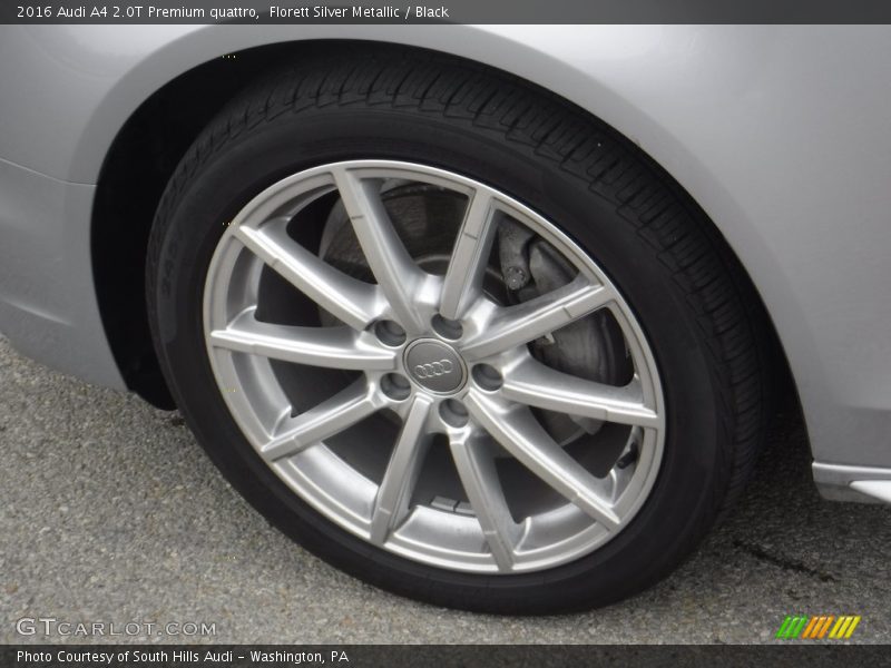 Florett Silver Metallic / Black 2016 Audi A4 2.0T Premium quattro