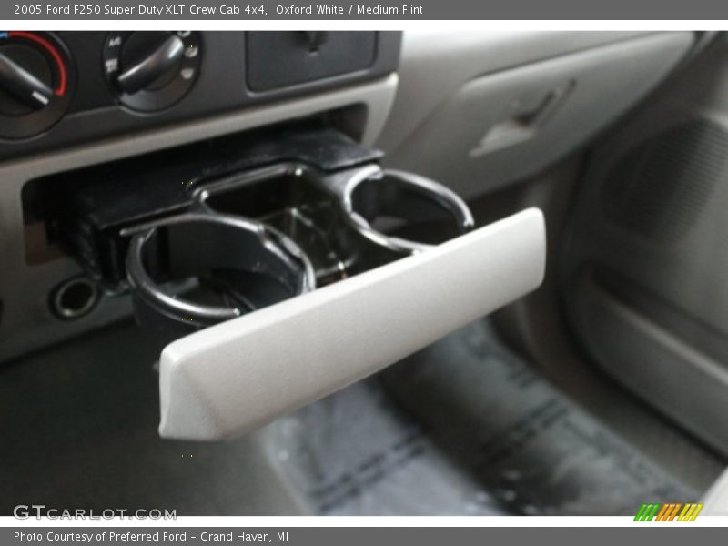 Oxford White / Medium Flint 2005 Ford F250 Super Duty XLT Crew Cab 4x4