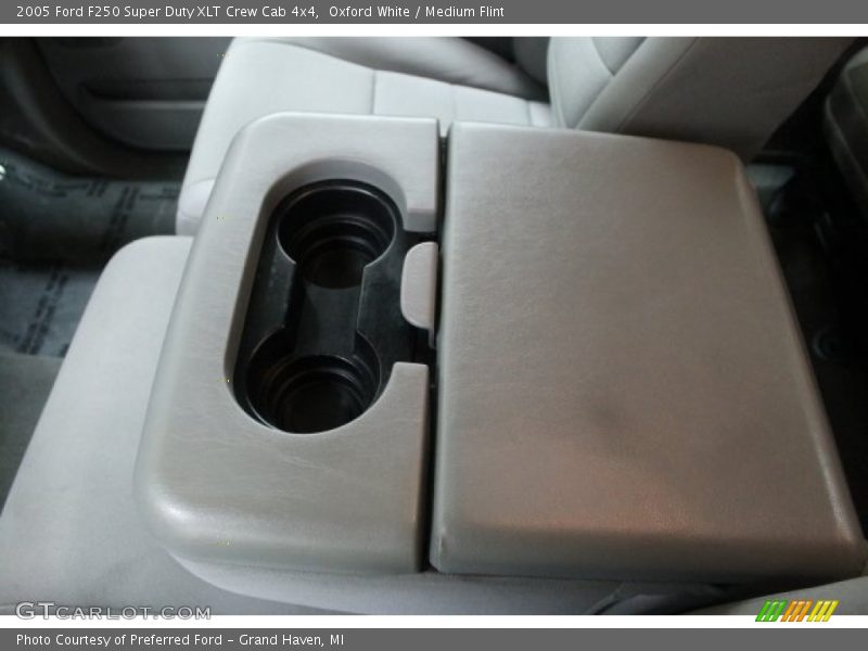Oxford White / Medium Flint 2005 Ford F250 Super Duty XLT Crew Cab 4x4