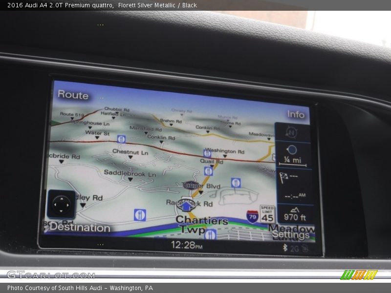 Florett Silver Metallic / Black 2016 Audi A4 2.0T Premium quattro