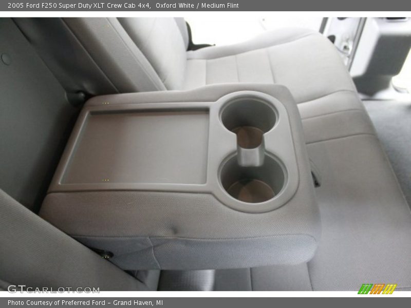 Oxford White / Medium Flint 2005 Ford F250 Super Duty XLT Crew Cab 4x4