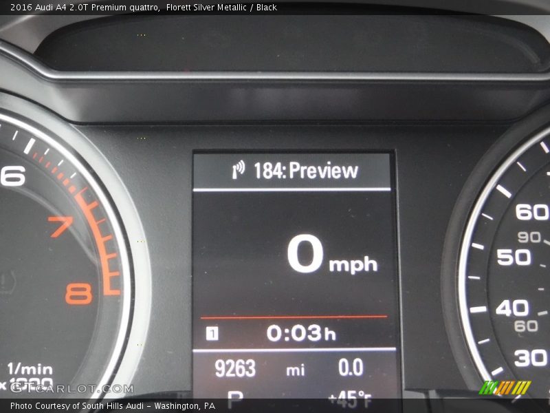 Florett Silver Metallic / Black 2016 Audi A4 2.0T Premium quattro