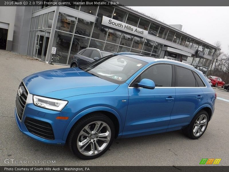 Hainan Blue Metallic / Black 2016 Audi Q3 2.0 TSFI Prestige quattro