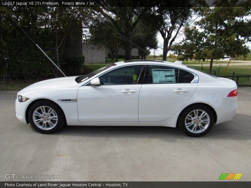 Polaris White / Jet 2017 Jaguar XE 25t Premium