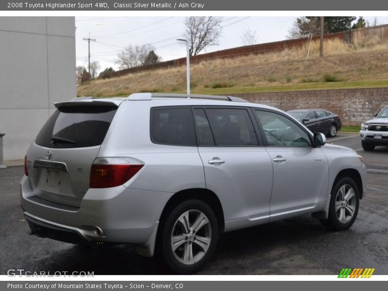 Classic Silver Metallic / Ash Gray 2008 Toyota Highlander Sport 4WD