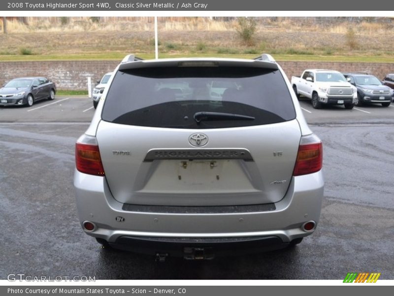 Classic Silver Metallic / Ash Gray 2008 Toyota Highlander Sport 4WD