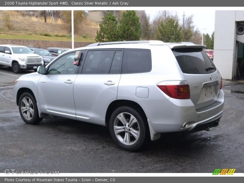 Classic Silver Metallic / Ash Gray 2008 Toyota Highlander Sport 4WD