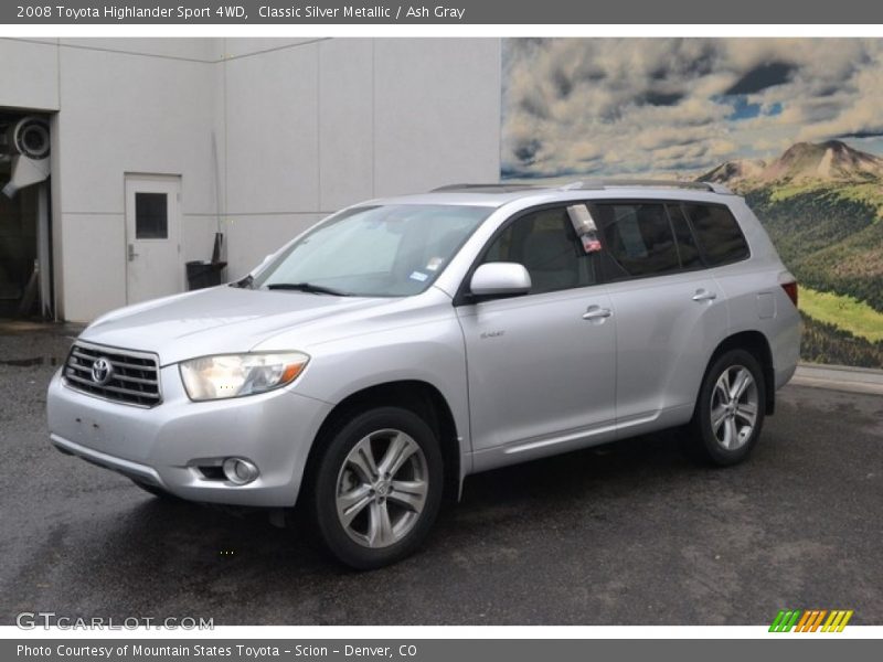 Classic Silver Metallic / Ash Gray 2008 Toyota Highlander Sport 4WD