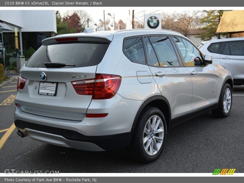 Glacier Silver Metallic / Black 2016 BMW X3 xDrive28i