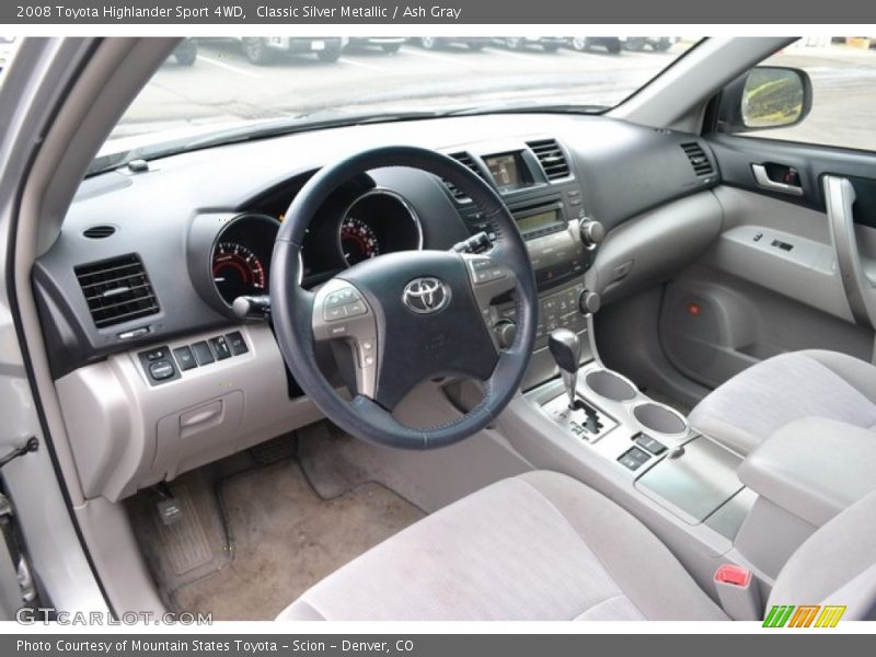Classic Silver Metallic / Ash Gray 2008 Toyota Highlander Sport 4WD
