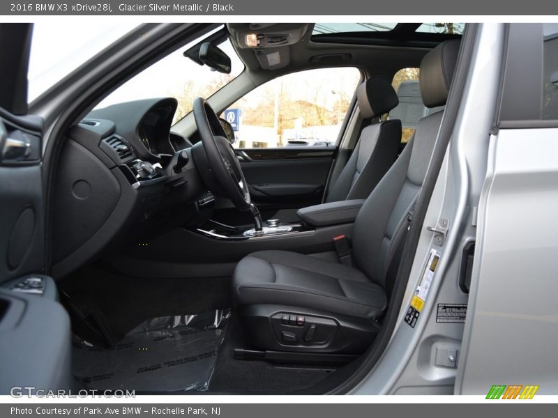 Glacier Silver Metallic / Black 2016 BMW X3 xDrive28i