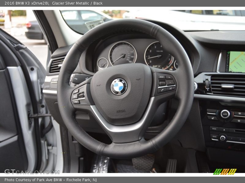 Glacier Silver Metallic / Black 2016 BMW X3 xDrive28i