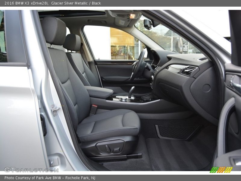 Glacier Silver Metallic / Black 2016 BMW X3 xDrive28i