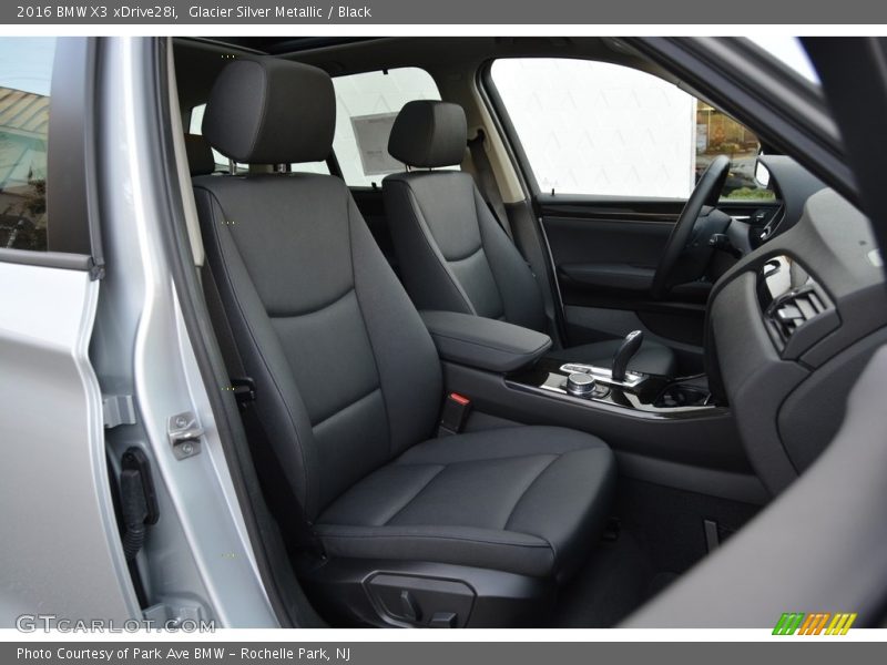 Glacier Silver Metallic / Black 2016 BMW X3 xDrive28i