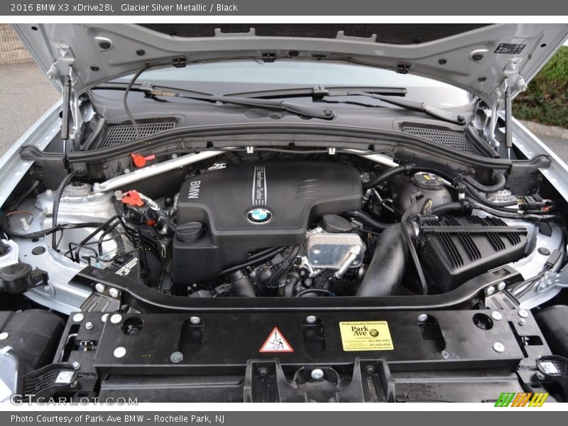 Glacier Silver Metallic / Black 2016 BMW X3 xDrive28i