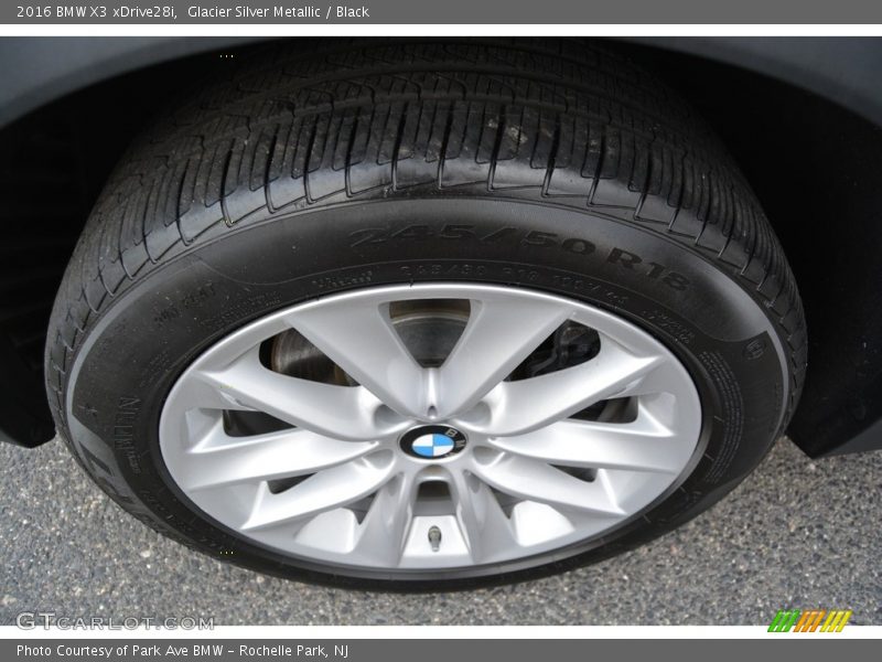 Glacier Silver Metallic / Black 2016 BMW X3 xDrive28i