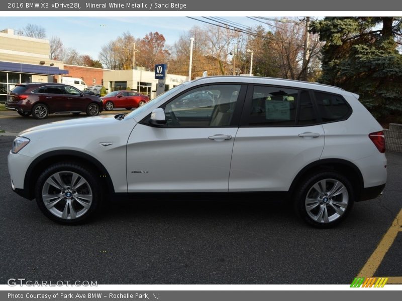 Mineral White Metallic / Sand Beige 2016 BMW X3 xDrive28i