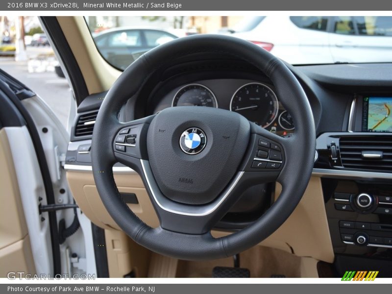 Mineral White Metallic / Sand Beige 2016 BMW X3 xDrive28i