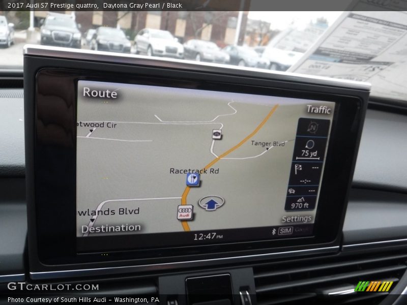 Navigation of 2017 S7 Prestige quattro