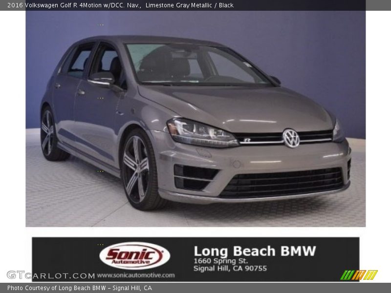 Limestone Gray Metallic / Black 2016 Volkswagen Golf R 4Motion w/DCC. Nav.