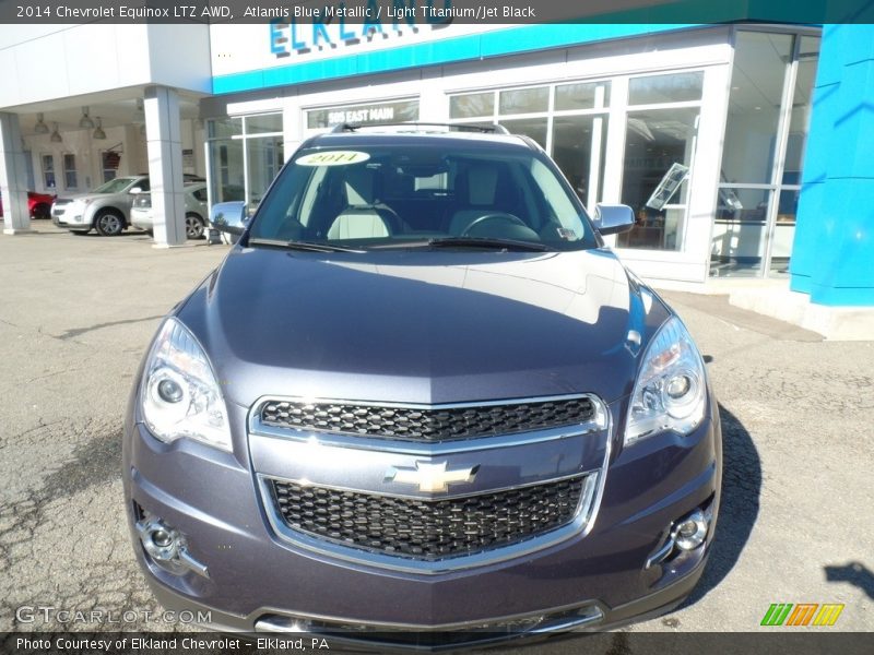 Atlantis Blue Metallic / Light Titanium/Jet Black 2014 Chevrolet Equinox LTZ AWD