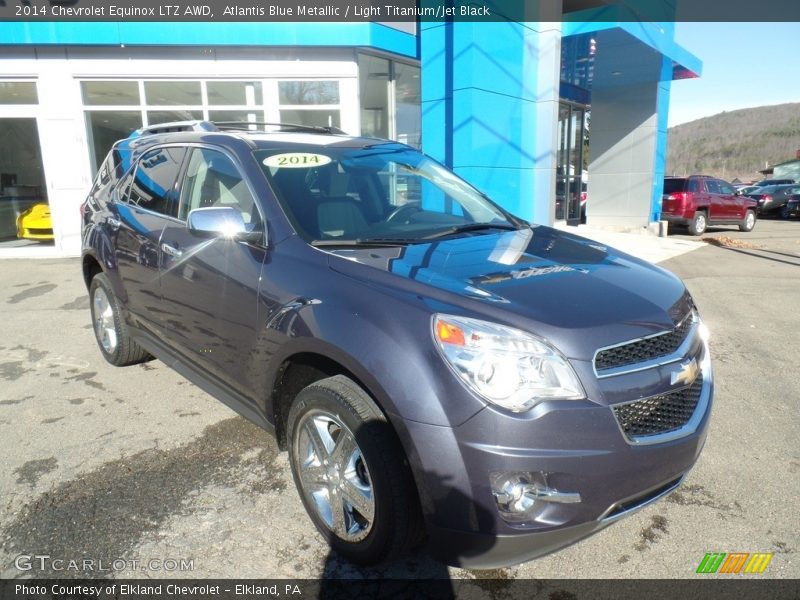Atlantis Blue Metallic / Light Titanium/Jet Black 2014 Chevrolet Equinox LTZ AWD