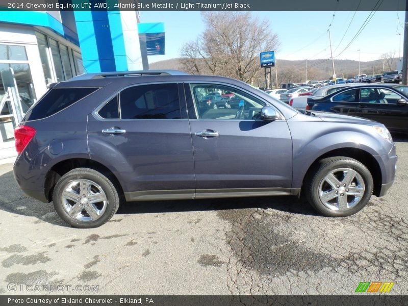 Atlantis Blue Metallic / Light Titanium/Jet Black 2014 Chevrolet Equinox LTZ AWD