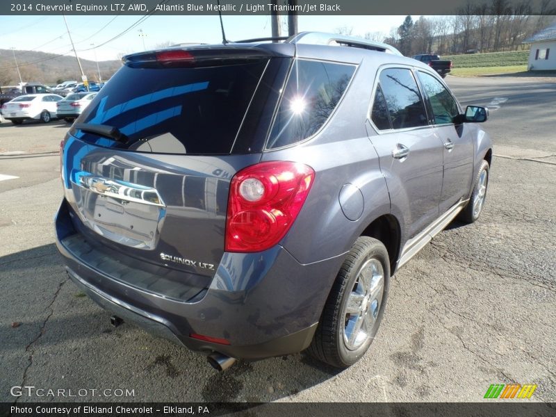 Atlantis Blue Metallic / Light Titanium/Jet Black 2014 Chevrolet Equinox LTZ AWD