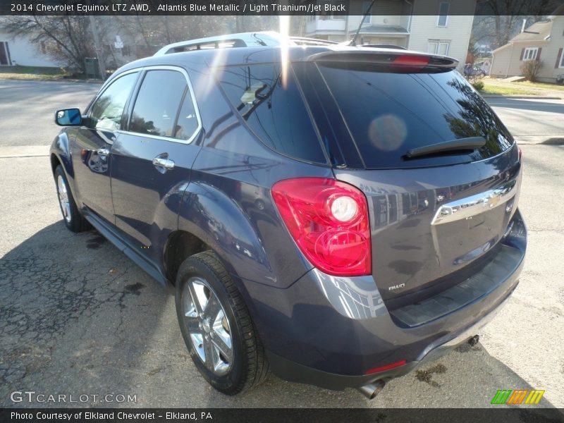 Atlantis Blue Metallic / Light Titanium/Jet Black 2014 Chevrolet Equinox LTZ AWD