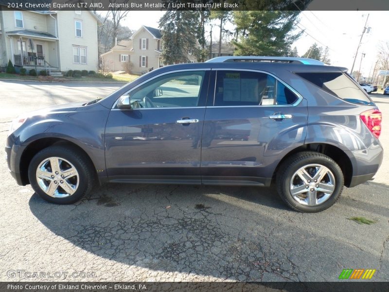 Atlantis Blue Metallic / Light Titanium/Jet Black 2014 Chevrolet Equinox LTZ AWD