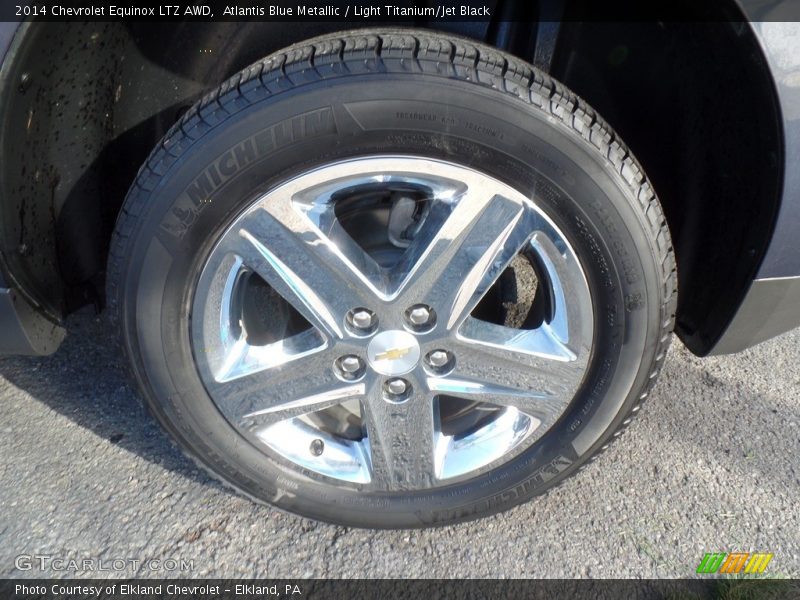 Atlantis Blue Metallic / Light Titanium/Jet Black 2014 Chevrolet Equinox LTZ AWD