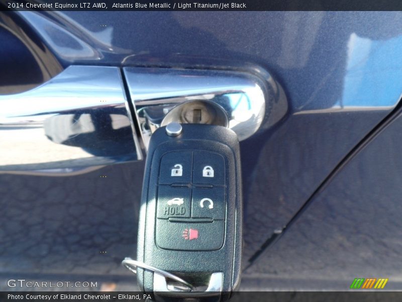 Atlantis Blue Metallic / Light Titanium/Jet Black 2014 Chevrolet Equinox LTZ AWD